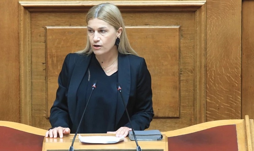 Η Σέβη Βολουδάκη στην Ολομέλεια της Βουλής για τα έκτακτα μέτρα αποφυγής της οπαδικής βίας