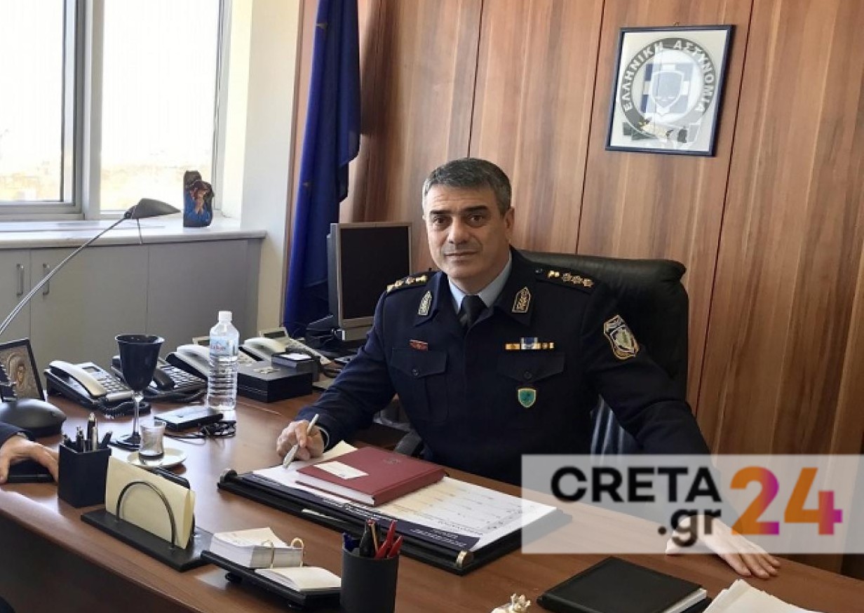 Συγχαρητήρια της Ένωσης Αστυνομικών Υπαλλήλων Νομού Χανίων στο νέο γενικό αστυνομικό διευθυντή Κρήτης Νίκο Σπυριδάκη