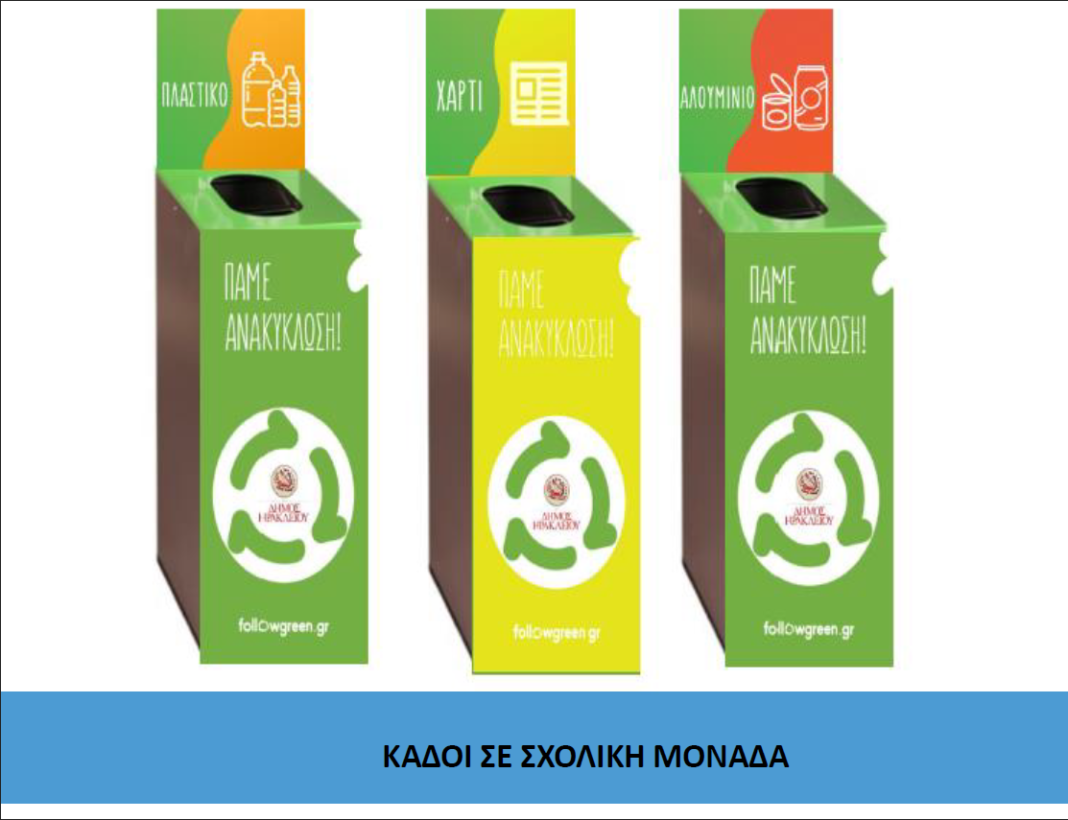 Σχολικός Μαραθώνιος «Πάμε Ανακύκλωση» σε όλα τα γυμνάσια και λύκεια του Δήμου Ηρακλείου