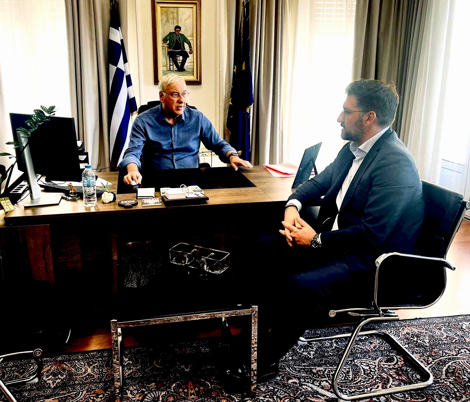 Χρηματοδοτήσεις και θεσμικά ζητήματα στο επίκεντρο της συνάντησης του Μεν. Μποκέα με τον Γεν. Γραμματέα του Υπουργείου Εσωτερικών