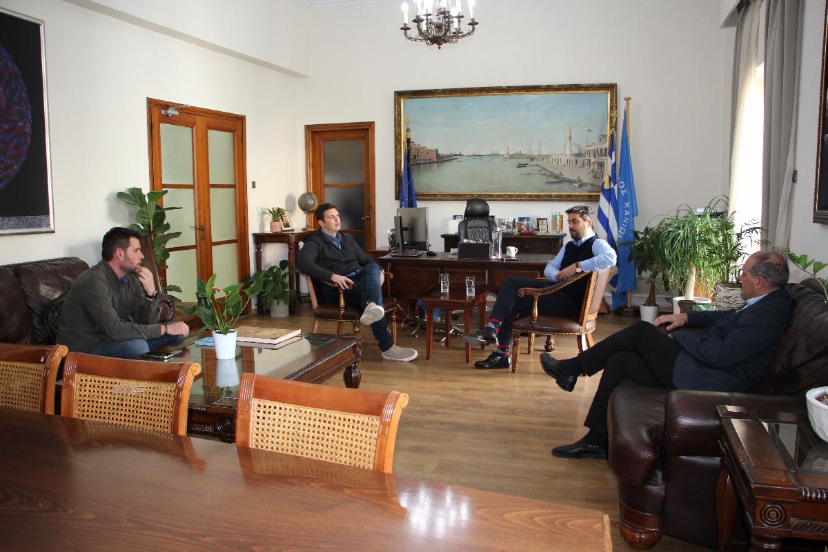 Συνάντηση Αλέξανδρου Μαρκογιαννάκη με Δήμαρχο Χανίων