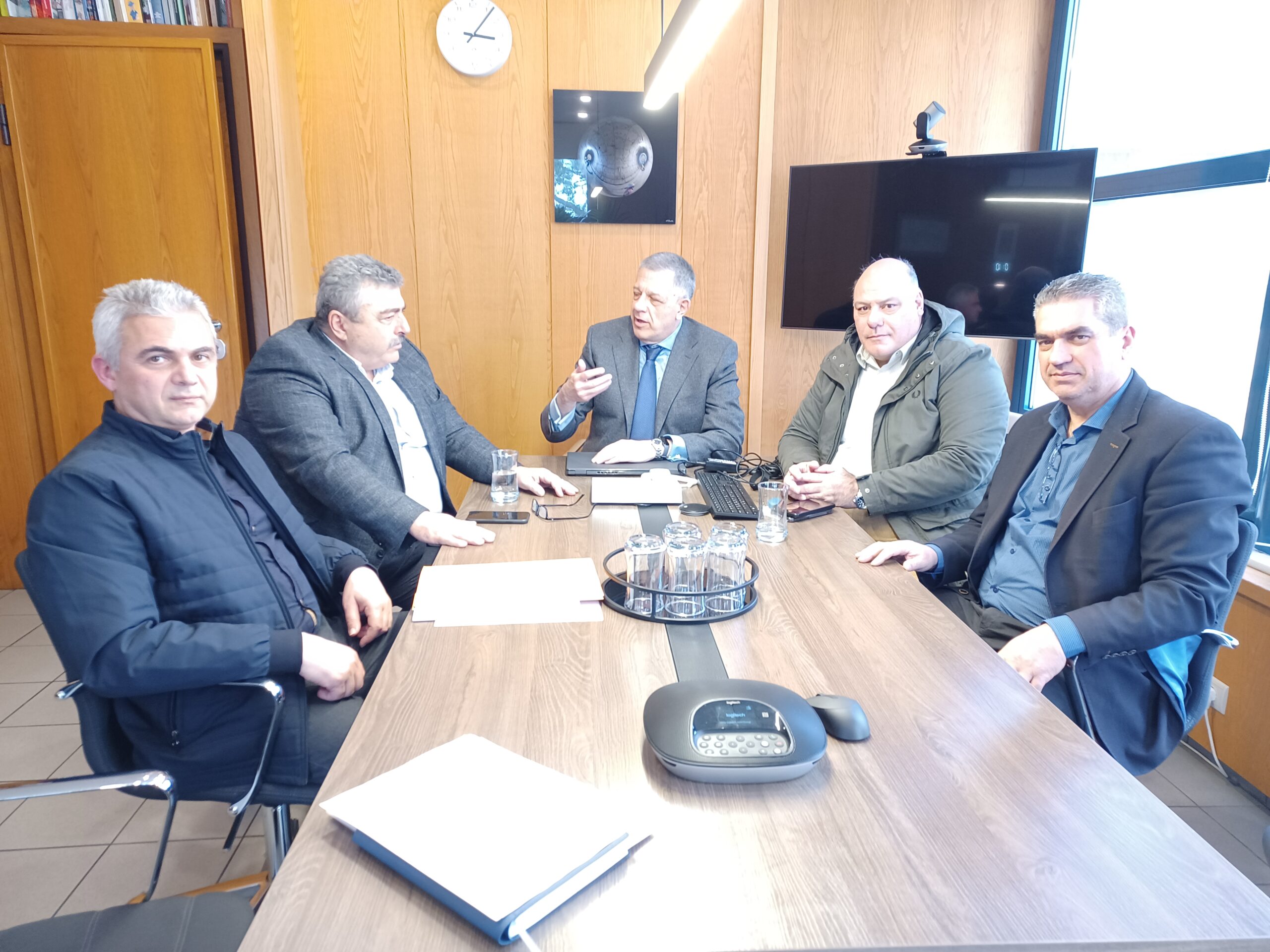 Συνάντηση Καλογερή με τον Υπουργό Υποδομών