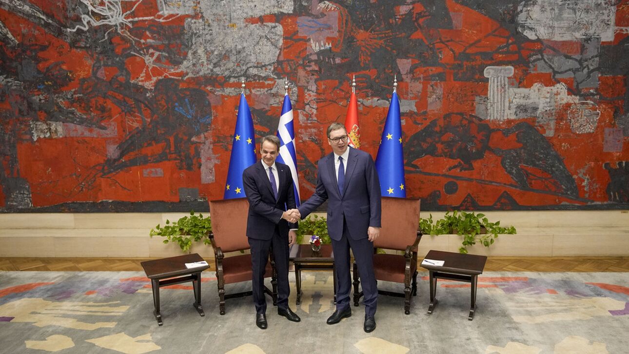 Μητσοτάκης από Βελιγράδι: Μας ενδιαφέρει η διασύνδεση των χωρών μας στην ενέργεια και τις μεταφορές