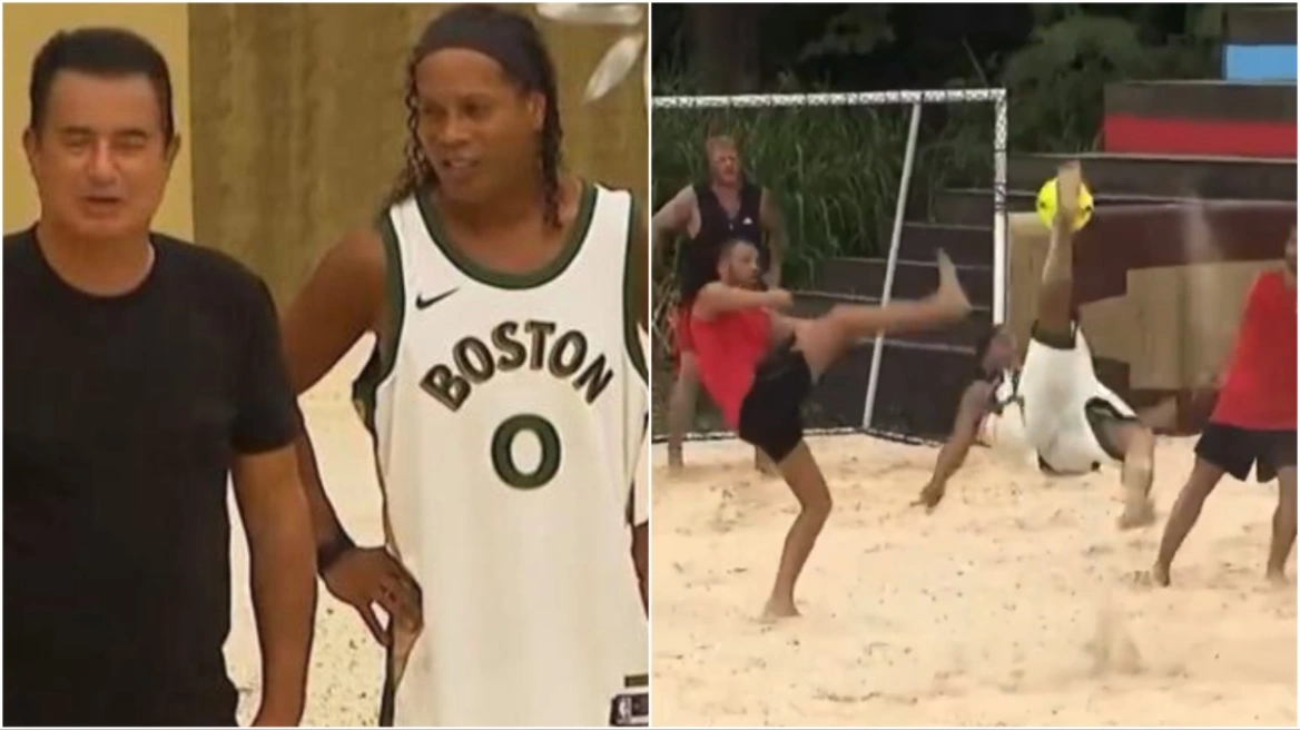 Στο Survivor ο Ροναλντίνιο: Έπαιξε ποδοβόλεϊ με τον Ατζούν και έβαλε μαγικό «ψαλιδάκι» – Δείτε βίντεο