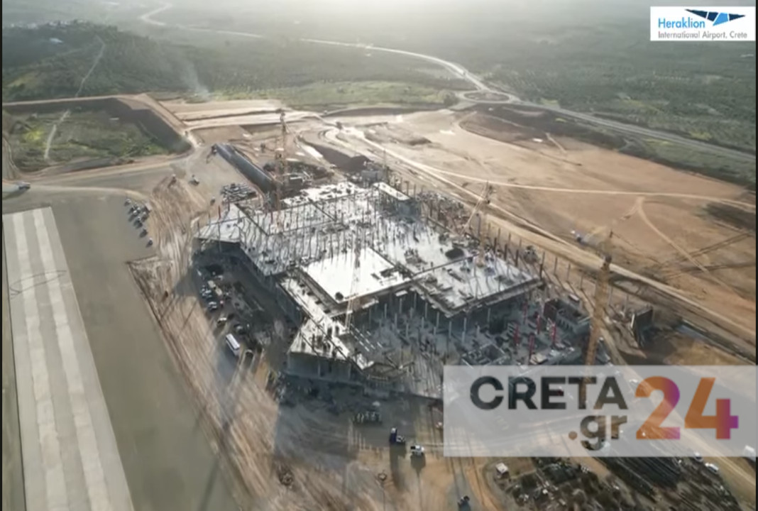 Αεροδρόμιο Καστελίου: Ολοκληρώθηκε το 1/3 του έργου – Πότε θα φτάσει στο 50% η πρόοδος
