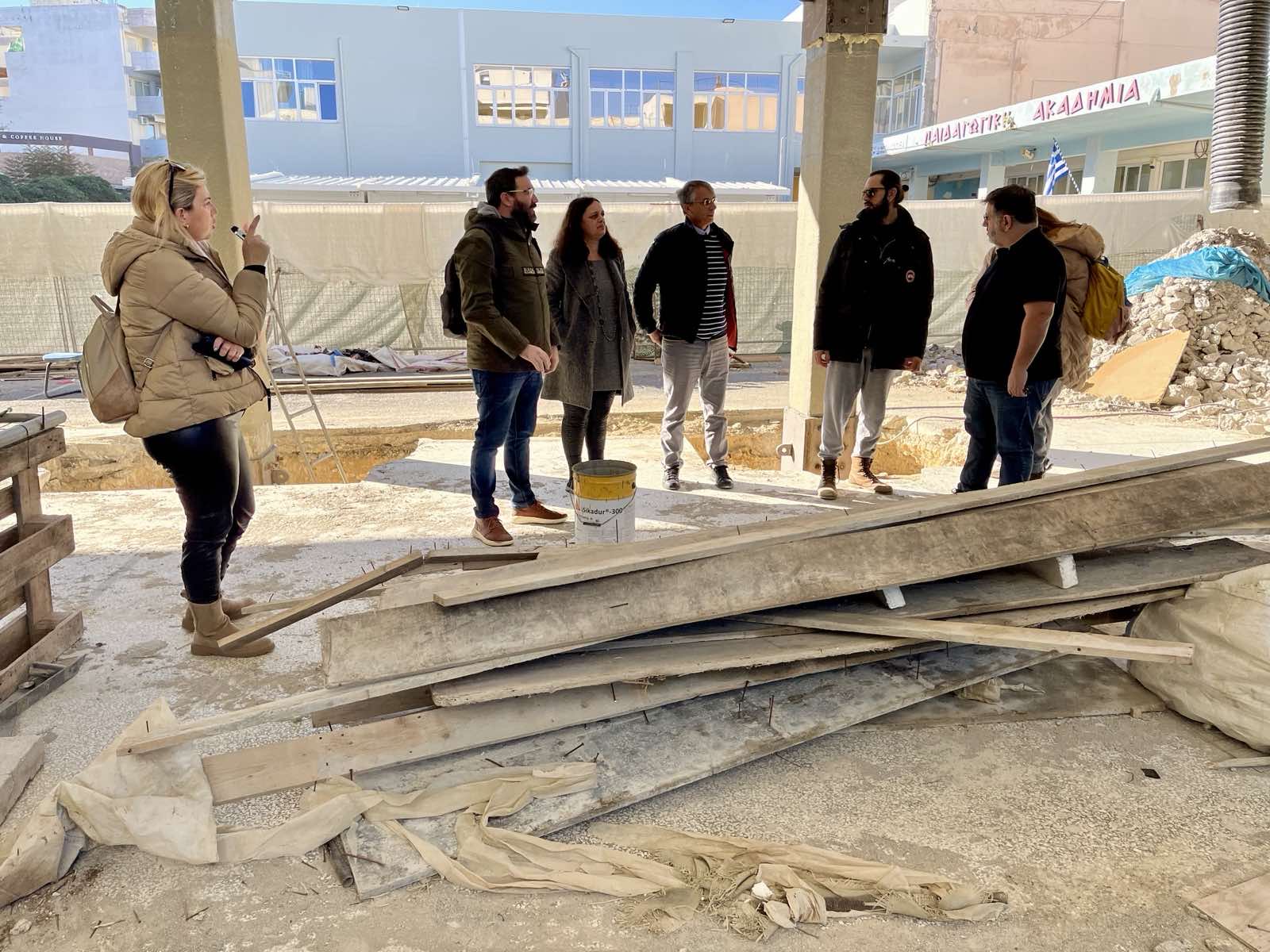 Συνάντηση για την πορεία των εργασιών στο σχολικό κτήριο της πρώην Παιδαγωγικής Ακαδημίας Ηρακλείου