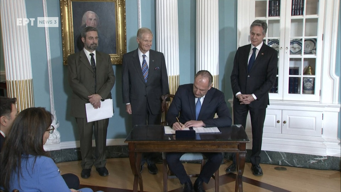 Συνάντηση Μπλίνκεν - Γεραπετρίτη: Η Ελλάδα μπήκε στο πρόγραμμα διαστημικής συνεργασίας «Artemis»