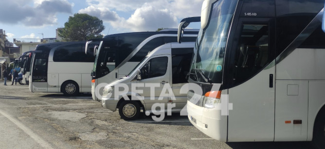 Χανιά: Στους δρόμους τα τουριστικά λεωφορεία την Τετάρτη – Συγκεντρώσεις σε όλες τις πόλεις της Ελλάδας