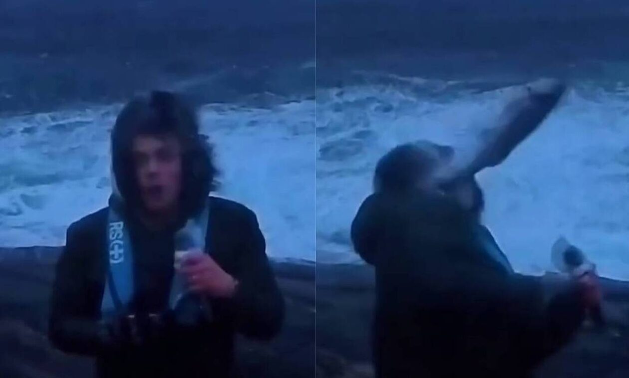 Ψάρι χτύπησε στο κεφάλι... μετεωρολόγο σε live μετάδοση - Απίστευτο βίντεο
