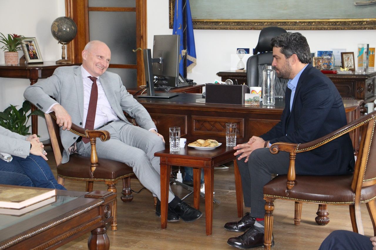 Στον Δήμαρχο Χανίων ο Πρέσβης της Γερμανίας στην Ελλάδα