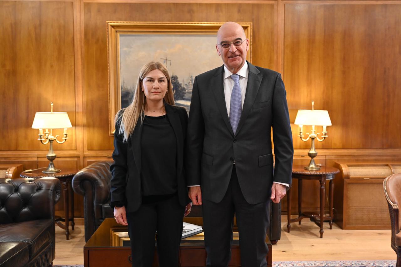 Συνάντηση Σέβης Βολουδάκη με τον Υπουργό Εθνικής Άμυνας κ. Δένδια