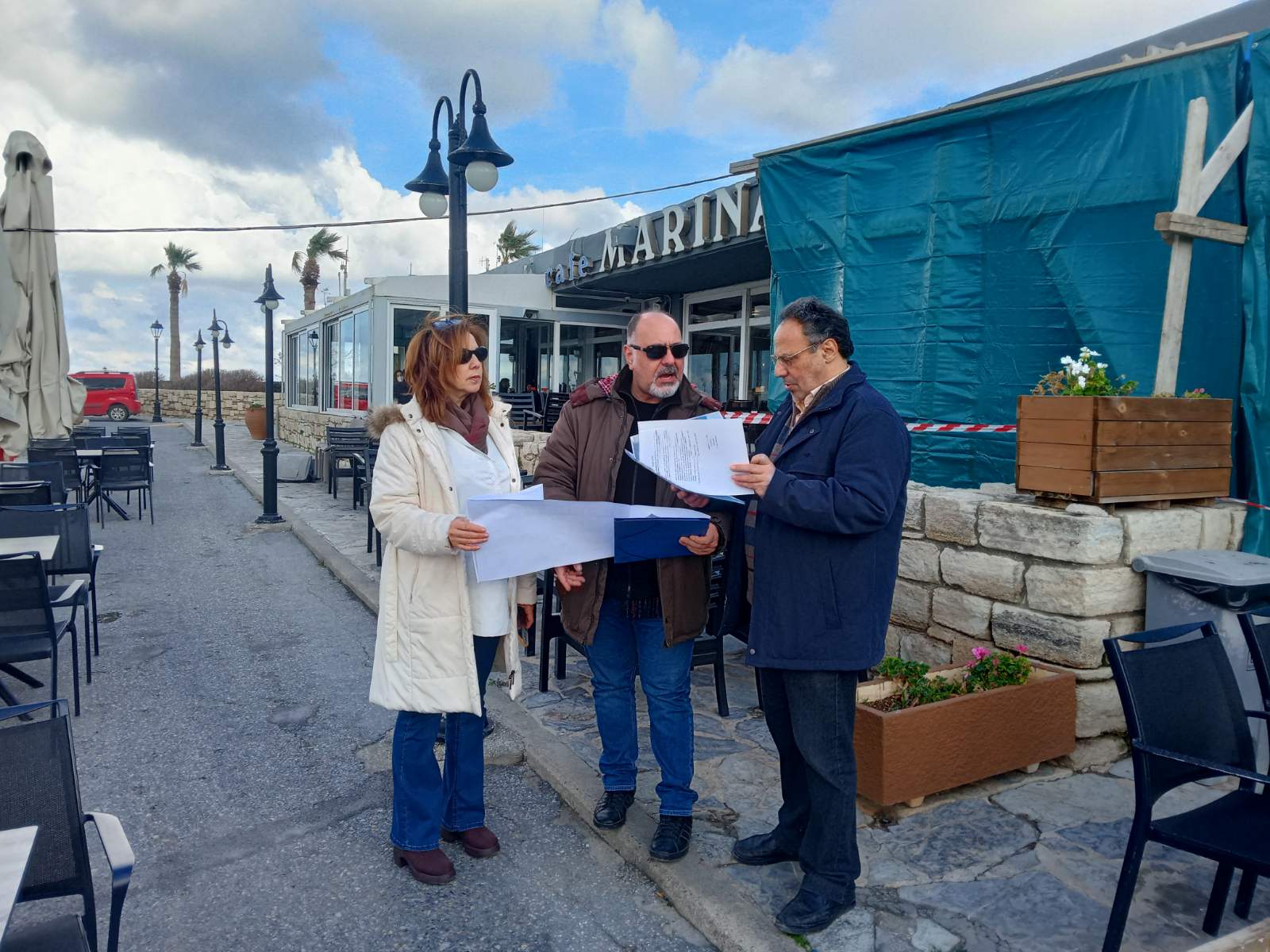 Αυτοψία στους χώρους εργασιών του Café Marina