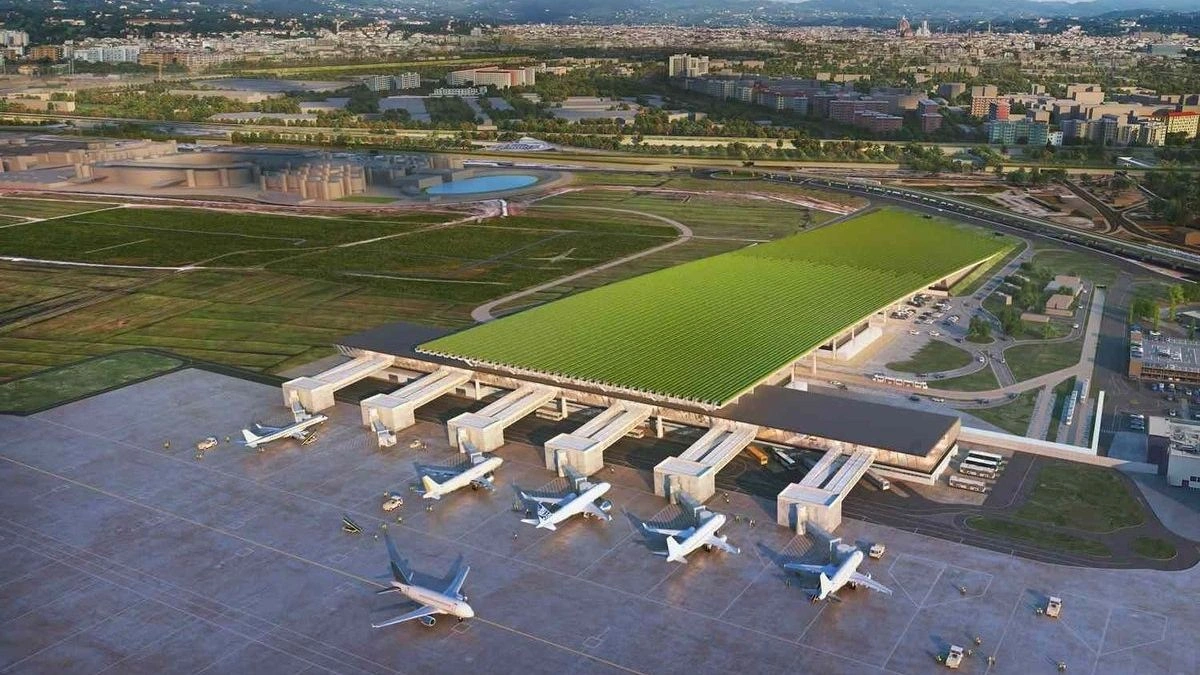 Ο νέος τερματικός σταθμός στο αεροδρόμιο της Φλωρεντίας θα έχει έναν αμπελώνα στην οροφή του