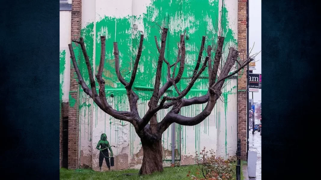 Νέα τοιχογραφία του Banksy στο Λονδίνο – Το μήνυμα του καλλιτέχνη για το περιβάλλον