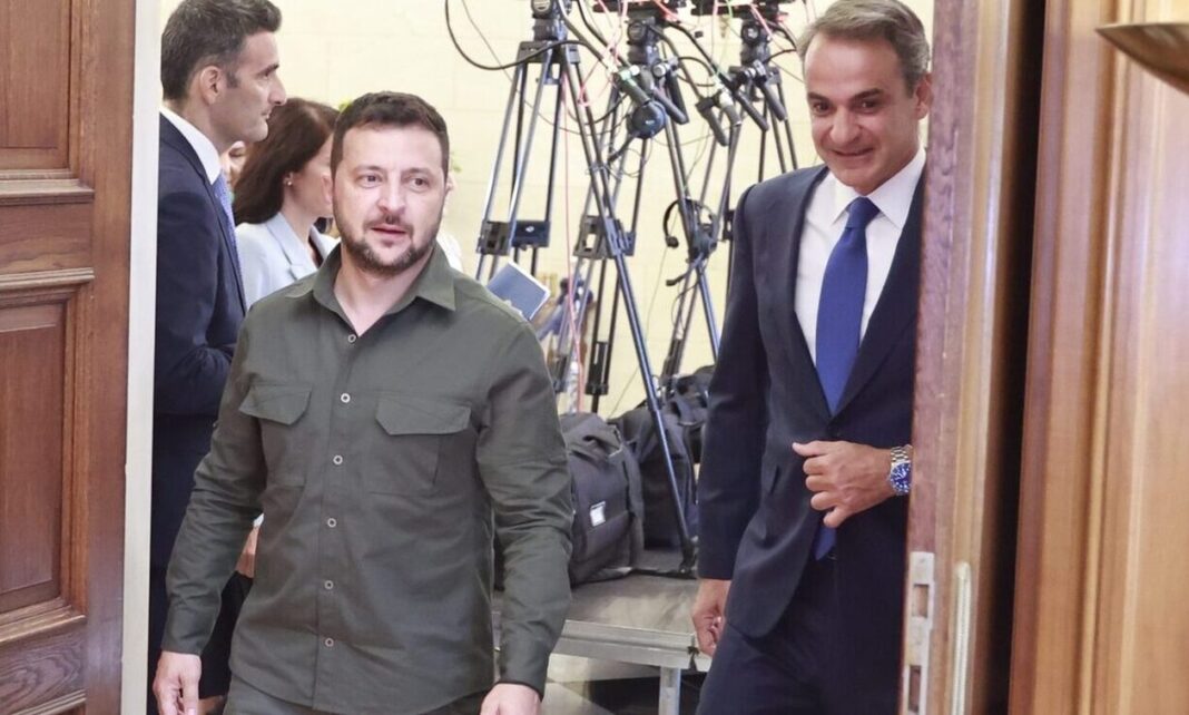 Οδησσός: Ο Μητσοτάκης συναντήθηκε με τον Ζελένσκι στο λιμάνι της πόλης - Τρεις νεκροί από την έκρηξη