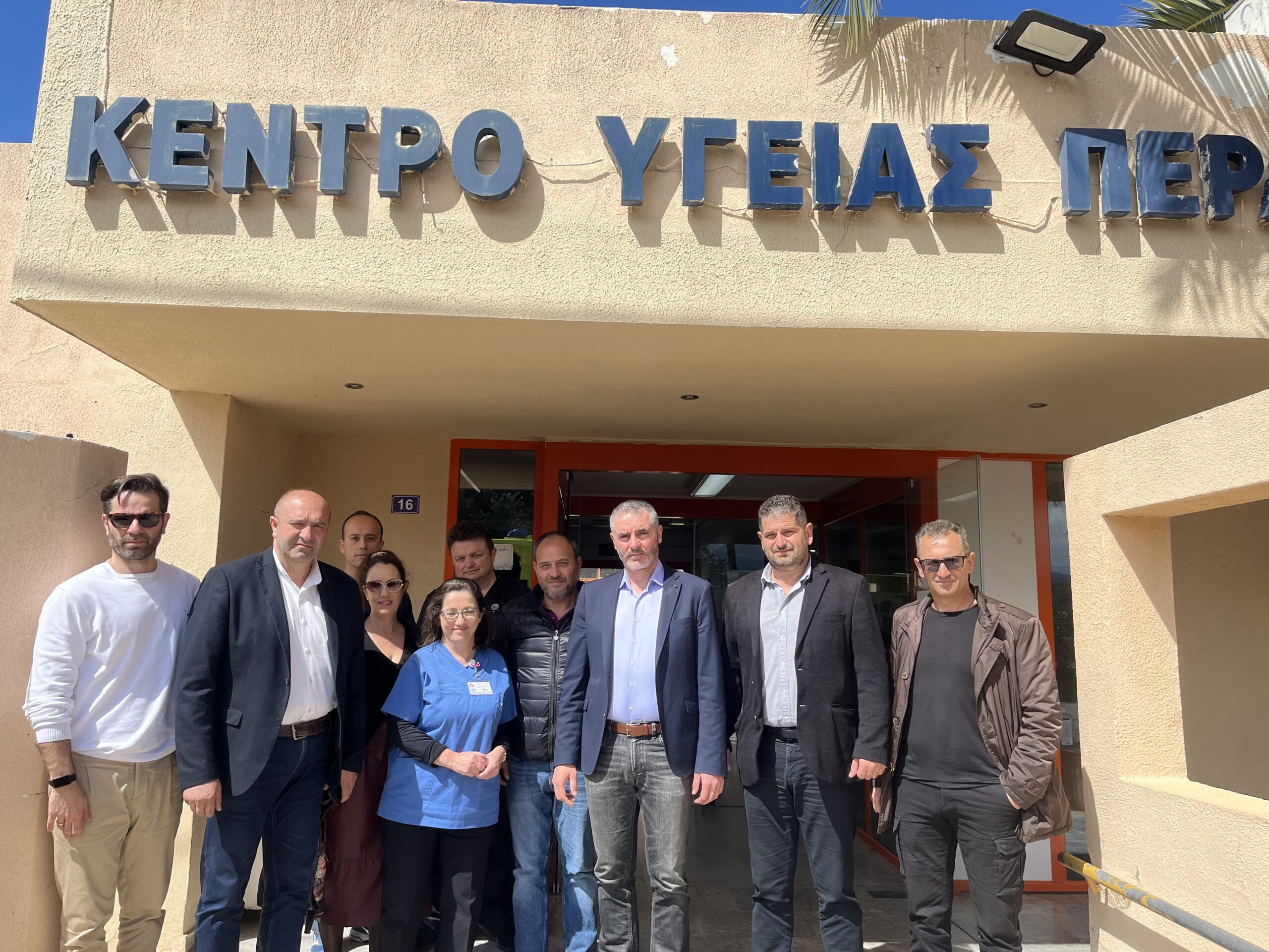 Επίσκεψη του Βουλευτή Ρεθύμνης του ΠΑΣΟΚ Μανόλη Χνάρη, στα Κέντρα Υγείας των Δήμων Μυλοποτάμου και Ανωγείων