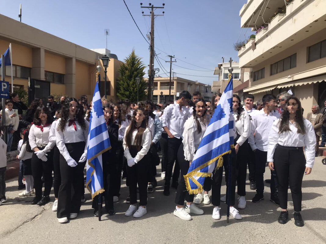 Με μαθητικές παρελάσεις κορυφώθηκε ο εορτασμός της 25ης Μαρτίου στο Δήμο Οροπεδίου Λασιθίου