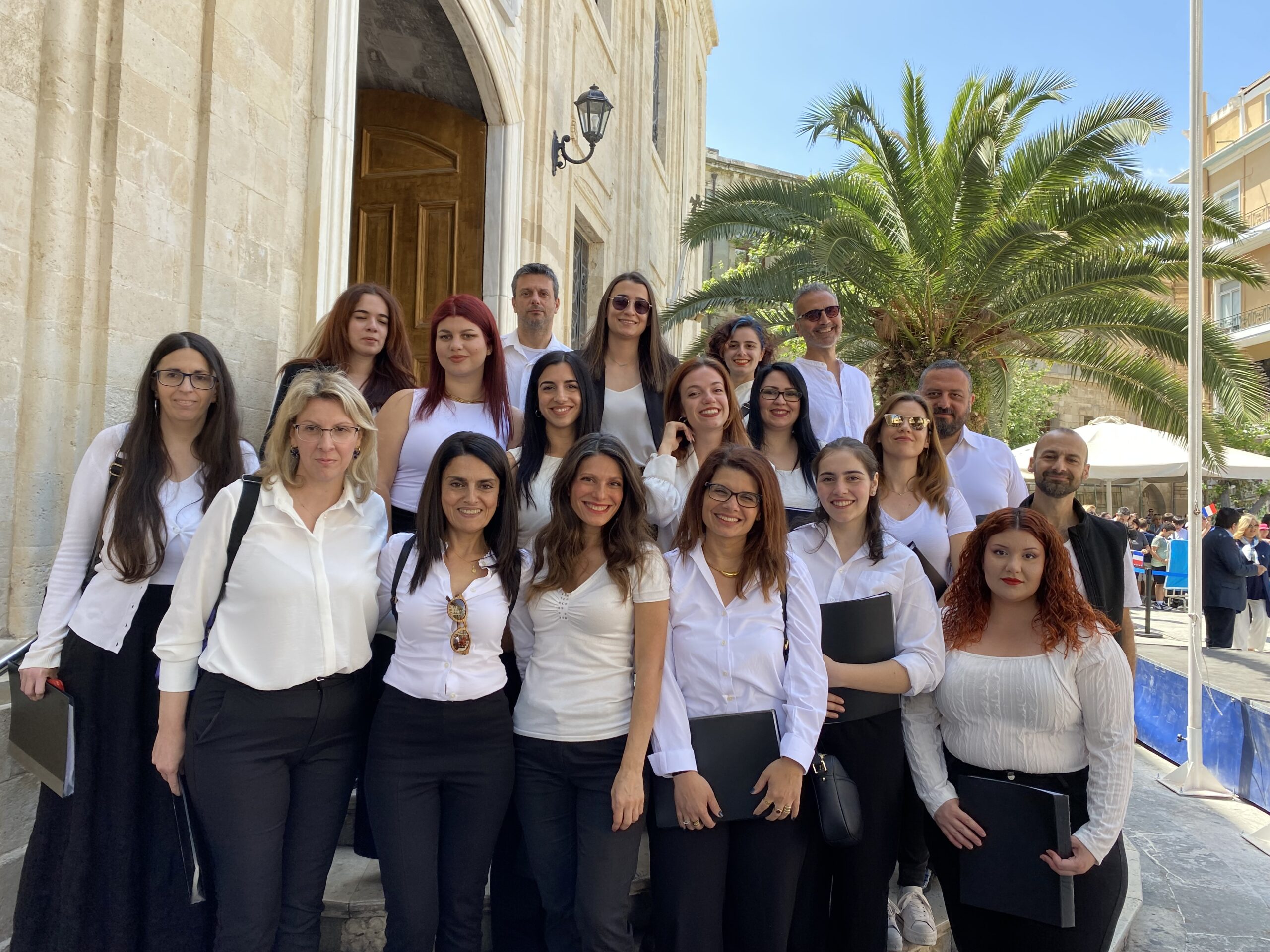 Η Χορωδία του Πανεπιστημίου Κρήτης στην εκδήλωση υποδοχής της Ολυμπιακής Φλόγας στο Ηράκλειο