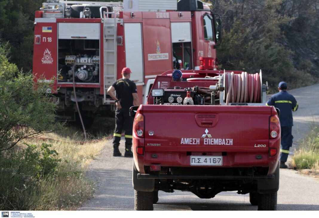 Πιέρια Όρη: Οριοθετήθηκε η φωτιά