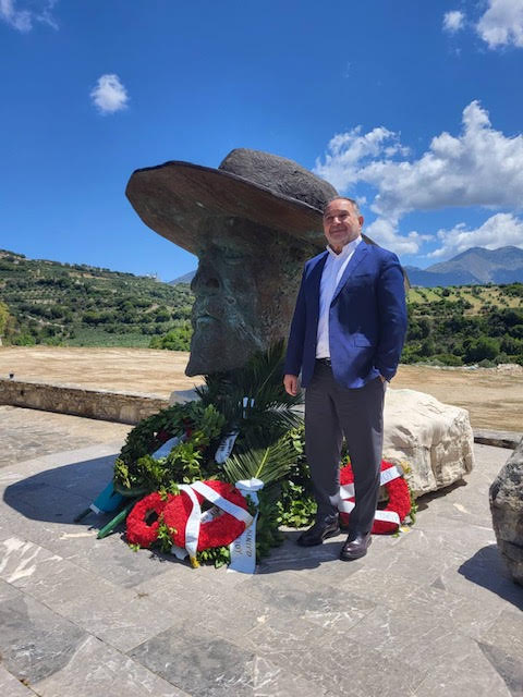 Ο Γ. Κουράκης στην εκδήλωση τιμής του θεμελιωτή της Εργατικής Πρωτομαγιάς στην Ελλάδα Σταύρου Καλλέργη