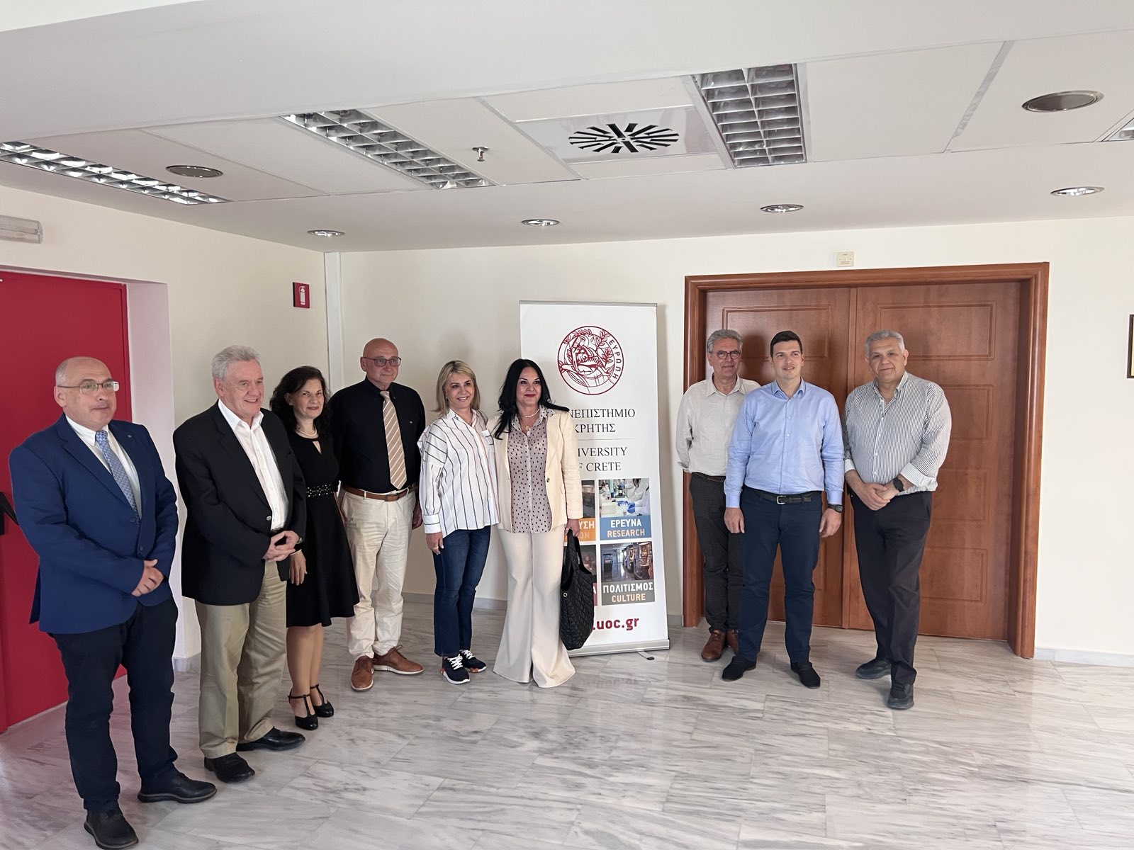 Επίσκεψη της Υφυπουργού Παιδείας, Θρησκευμάτων και Αθλητισμού κ Ζέττας Μακρή στο Πανεπιστήμιο Κρήτης