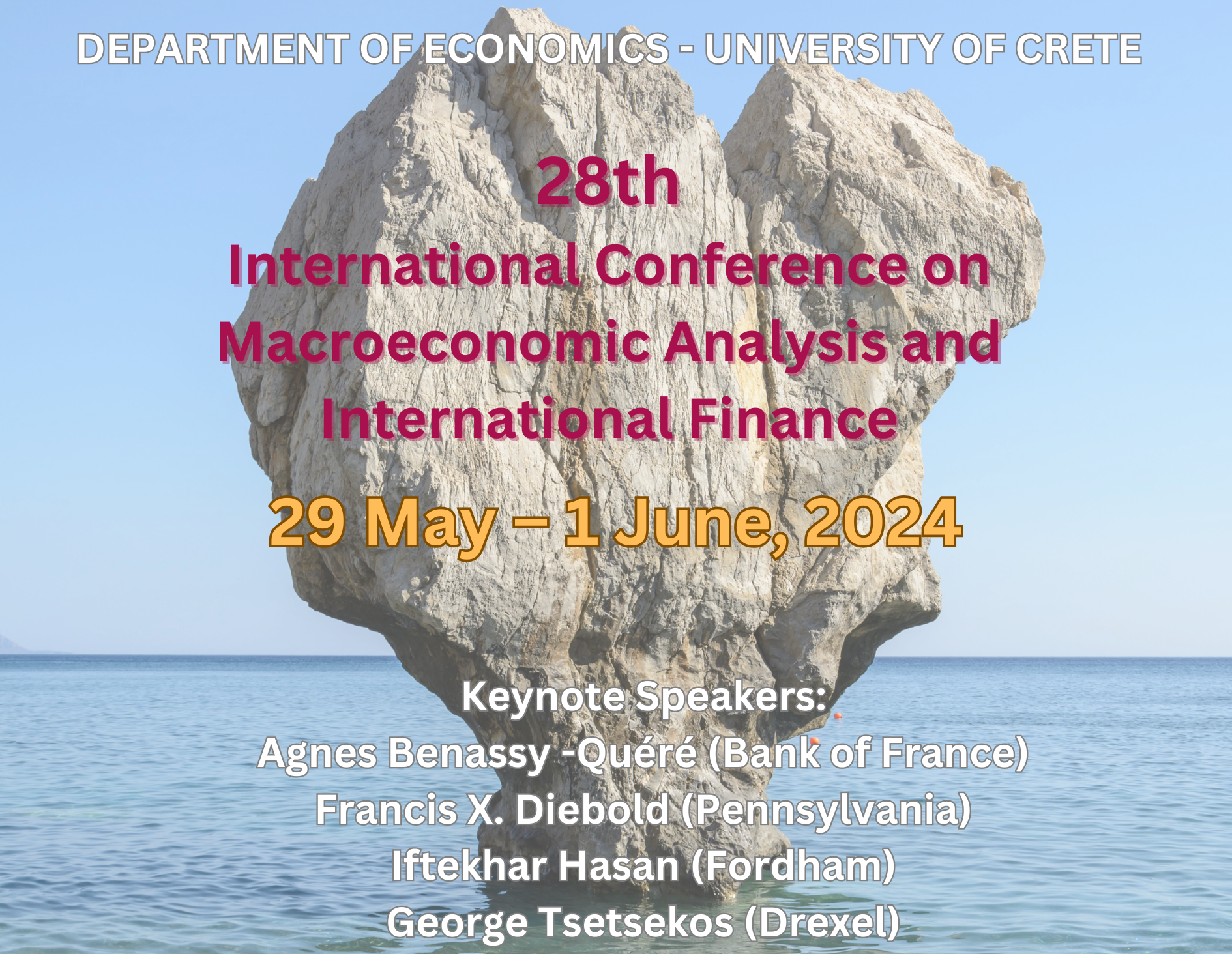 Στο Ρέθυμνο το 28ο Διεθνές Συνέδριο Μακροοικονομικής Ανάλυσης και Διεθνούς Χρηματοδότησης