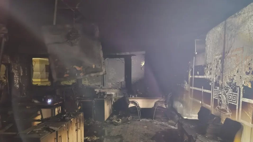Φωτιά σε γραφεία του Άρη στο «Κλεάνθης Βικελίδης» – Ζημιές σε σουίτες και στο γραφείο Καρυπίδη