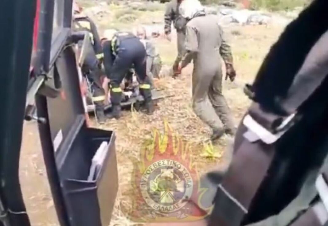 Βίντεο από τη διάσωση τραυματισμένης τουρίστριας από το φαράγγι της Σαμαριάς