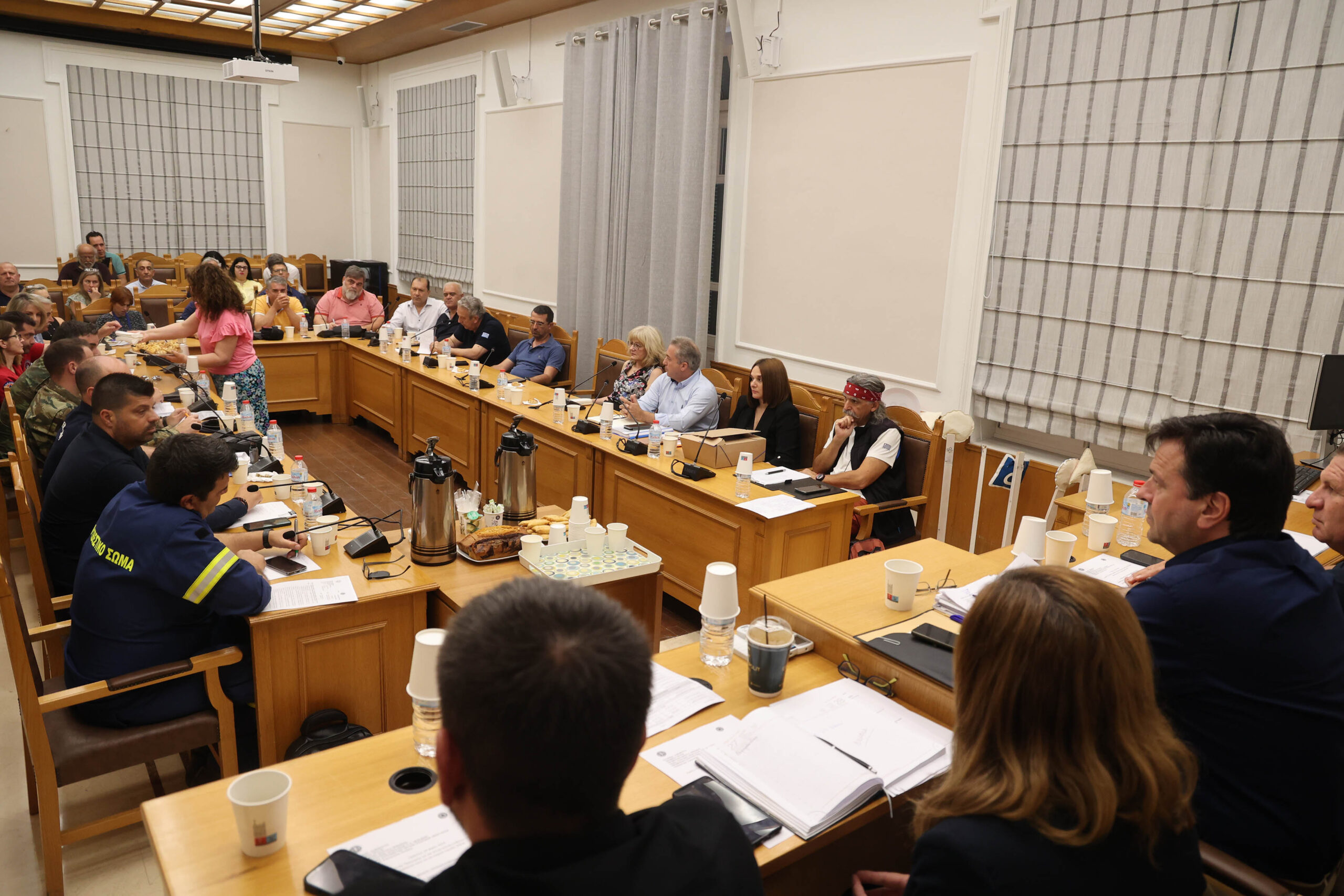 Συνεδρίασε το Συντονιστικό Όργανο Πολιτικής Προστασίας της Π.Ε. Ηρακλείου για την αντιμετώπιση κινδύνων λόγω δασικών πυρκαγιών