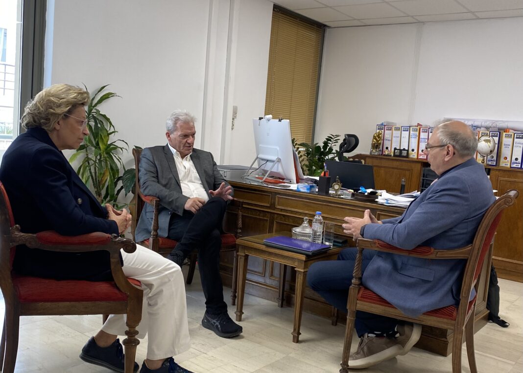 Διαδοχικές συναντήσεις εργασίας του Δημάρχου Ηρακλείου με τον Γενικό Γραμματέα του Υπουργείου Εσωτερικών και τον Πρόεδρο του Ταμείου Παρακαταθηκών και Δανείων