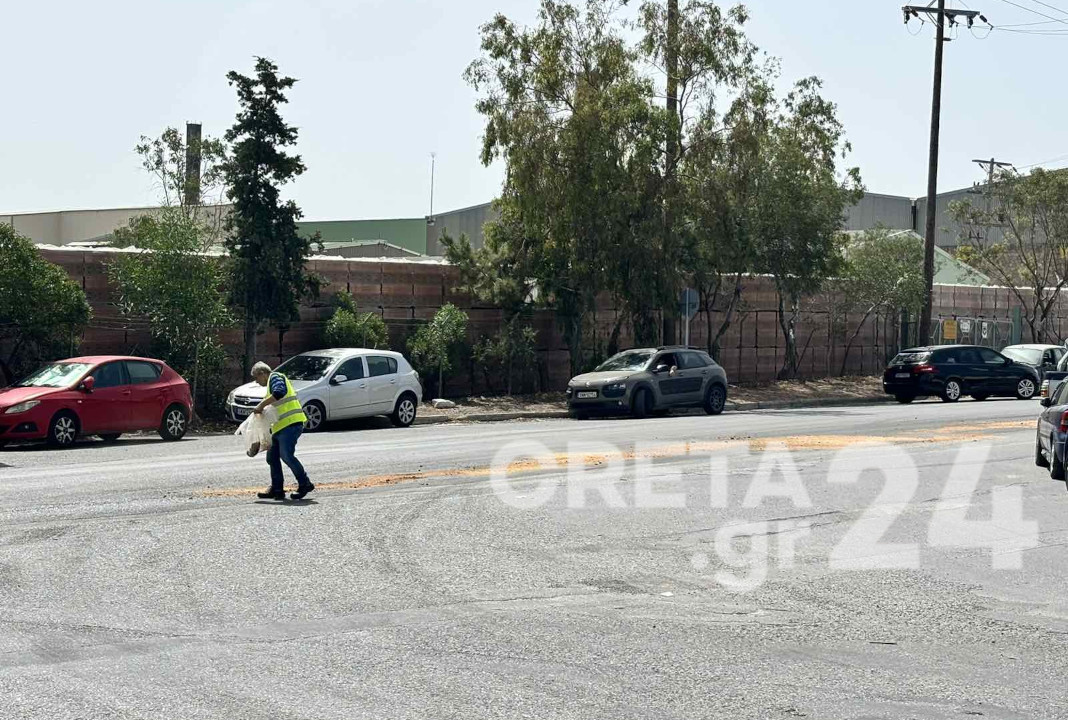 Hράκλειο: Λάδια στο οδόστρωμα – Προσοχή στην οδήγηση