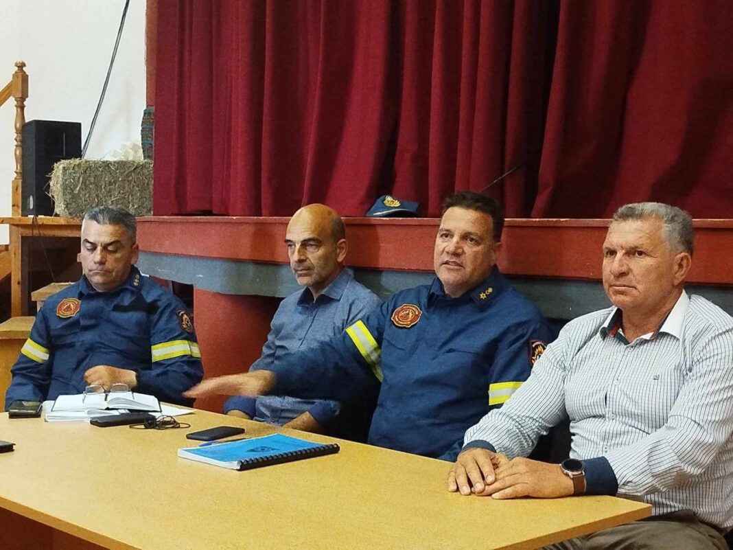 Σύσκεψη στο Δήμο Καντάνου-Σελίνου για την αντιπυρική περίοδο παρουσία Τσαπάκου