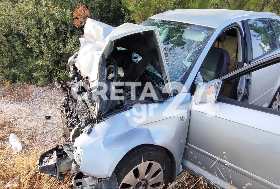 Κρήτη: Σφοδρή σύγκρουση αυτοκινήτων – Στο νοσοκομείο μια γυναίκα (εικόνες)