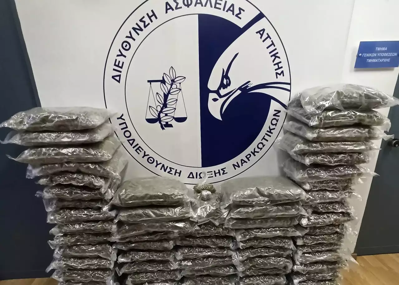 Συνελήφθησαν δυο άνδρες με πάνω από 87 κιλά κάνναβη στην κατοχή τους