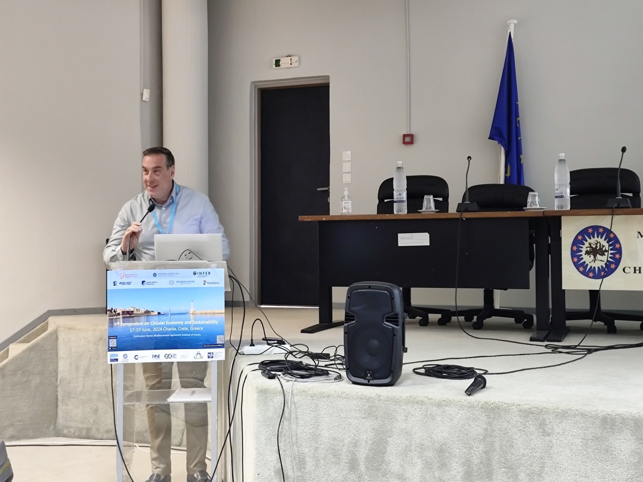 Ο Αντιπεριφερειάρχης διασύνδεσης με τα ερευνητικά και ακαδημαϊκά ιδρύματα στο 5ο Διεθνές Συνέδριο Κυκλικής Οικονομίας και Βιωσιμότητας