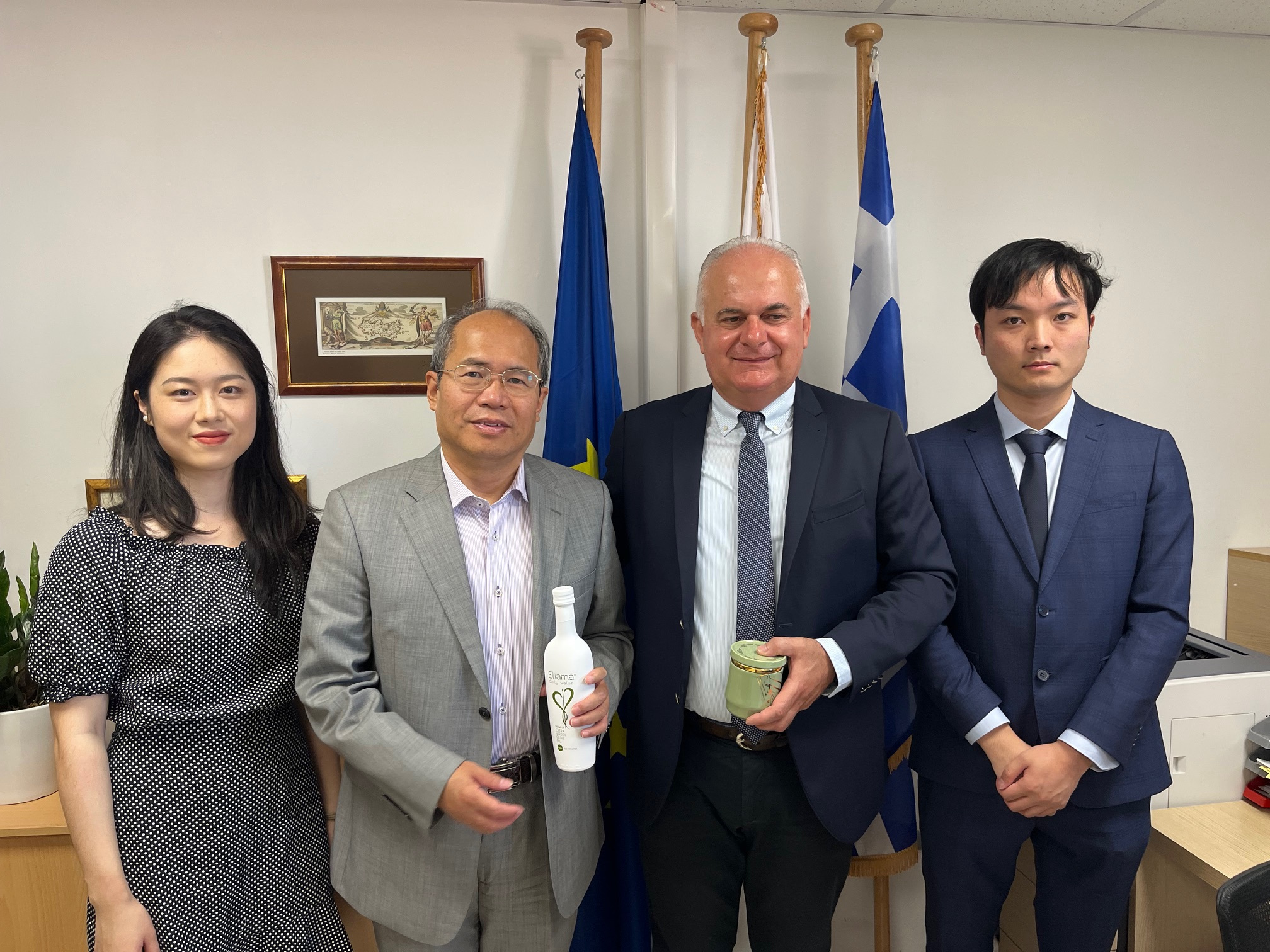 Επίσκεψη του Πρέσβη της Κίνας στην Ελλάδα στο Δήμο Ηρακλείου