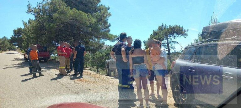 Επιχείρηση απεγκλωβισμού οικογένειας Τούρκων από το μονοπάτι Φα- Λιθί