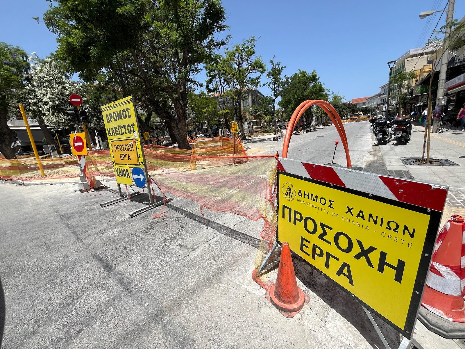 Ανακατασκευάζει τα πεζοδρόμια στην Αμπεριά ο Δήμος Χανίων – Πότε ξεκινούν οι εργασίες