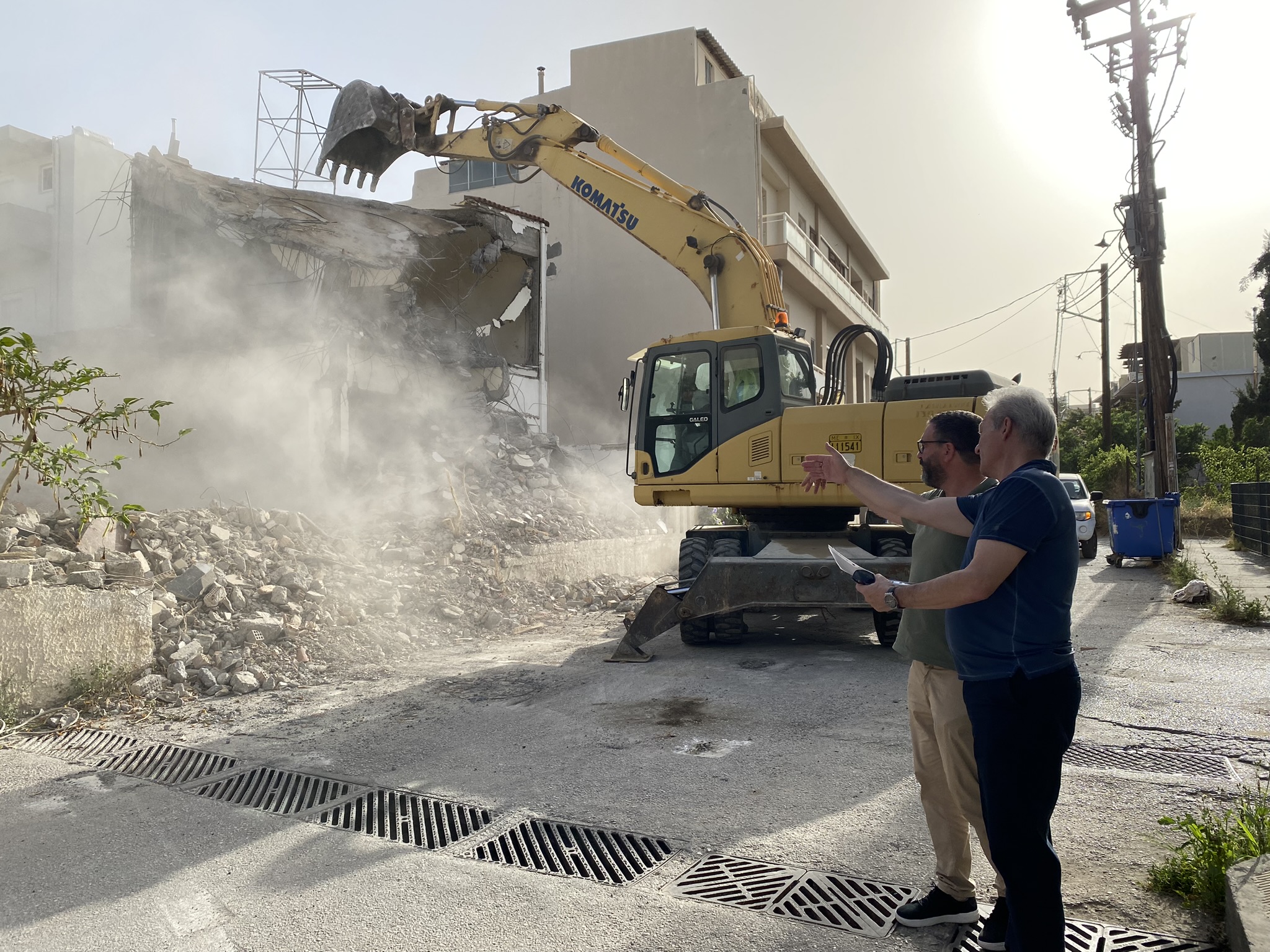 Στη διάνοιξη της οδού Αγίου Στεφάνου ο Δήμαρχος Ηρακλείου