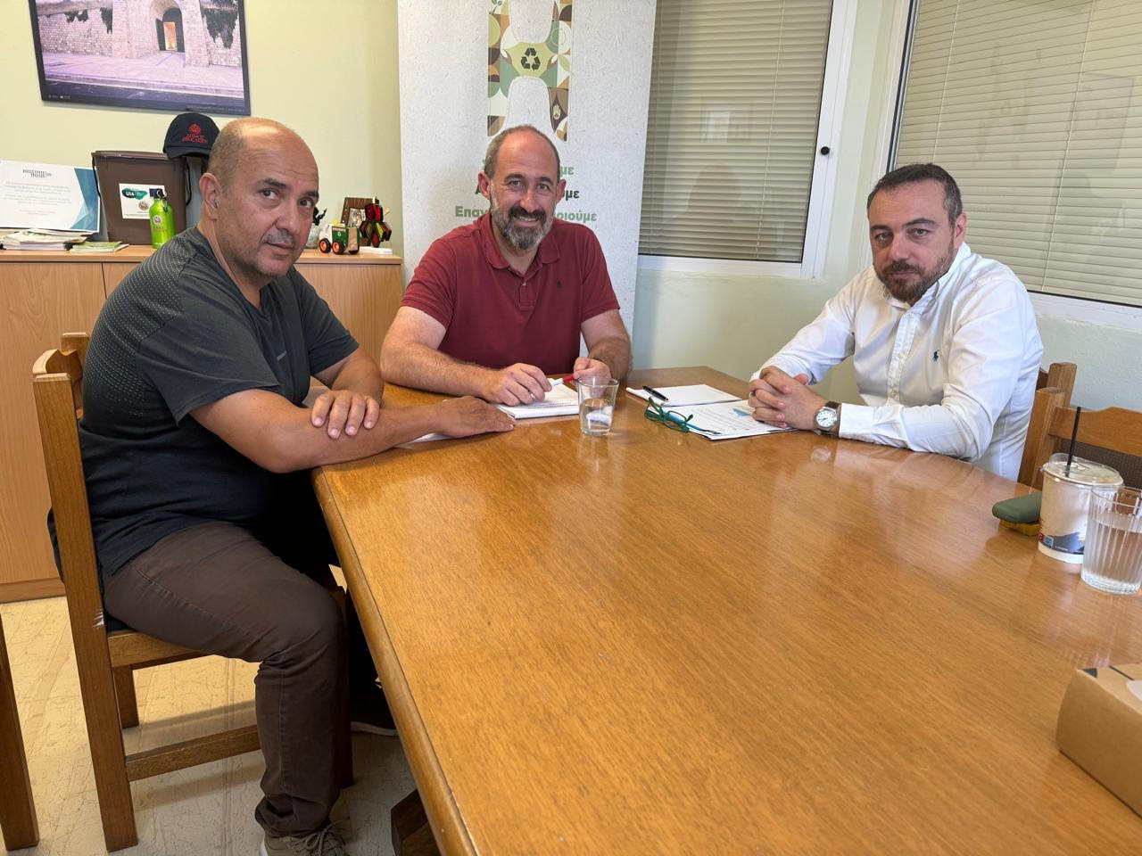 Σε πρώτο πλάνο τα ενεργειακά του Δήμου Ηρακλείου, στη συνάντηση Φραγκίσκου Παρασύρη και Νίκου Γιαλιτάκη