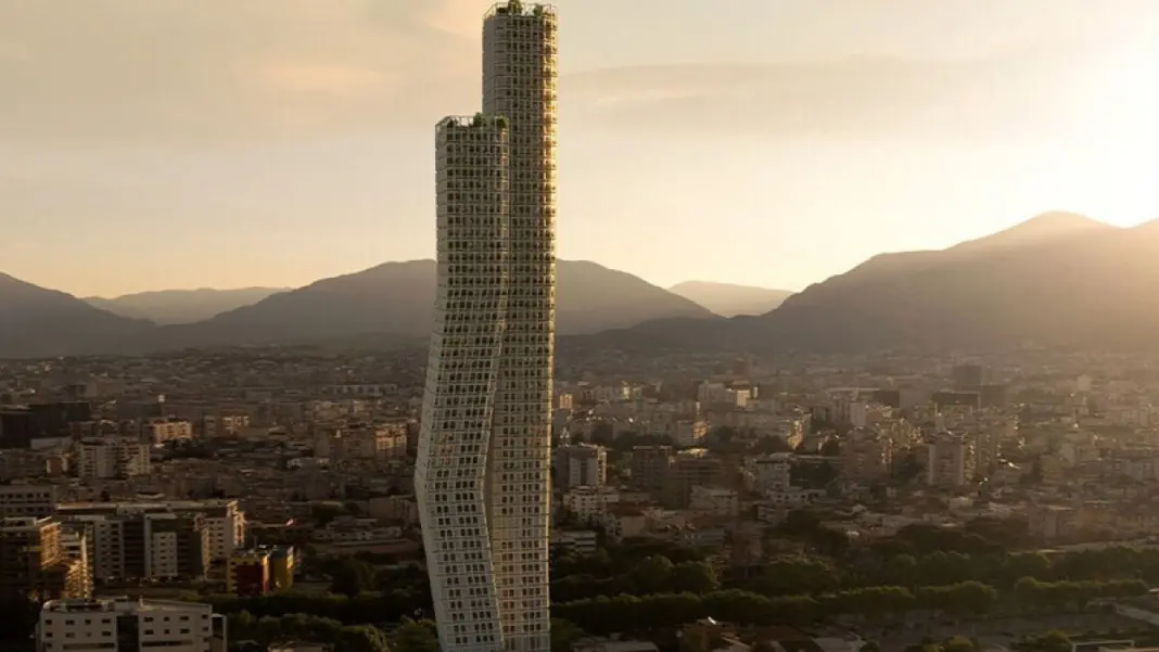 Ένας διπλός ουρανοξύστης εμπνευσμένος από το… μπαλέτο, μεταμορφώνει τα Τίρανα