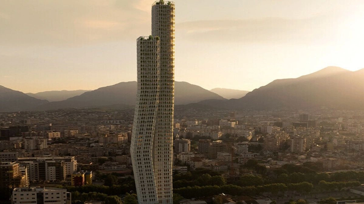Ένας διπλός ουρανοξύστης εμπνευσμένος από το… μπαλέτο, μεταμορφώνει τα Τίρανα