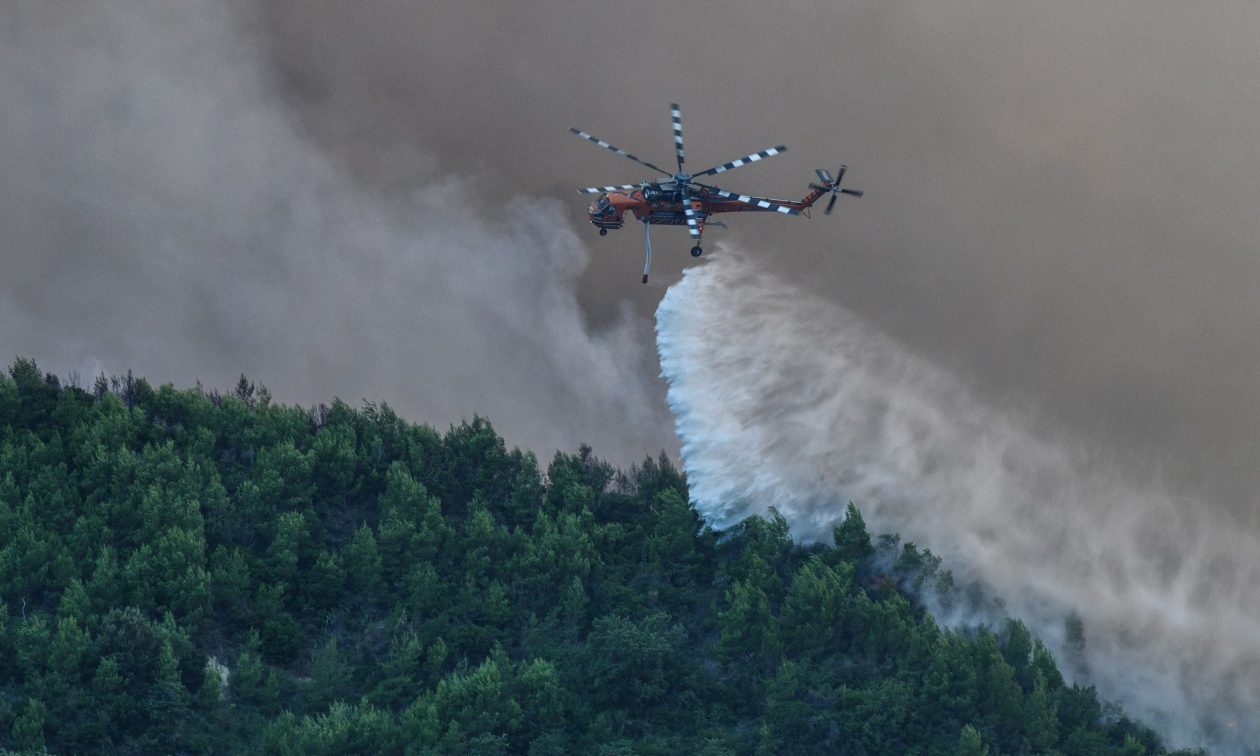 Φωτιά στην Κορινθία: Νέα μεγάλη αναζωπύρωση στο Κούτσι Νεμέας