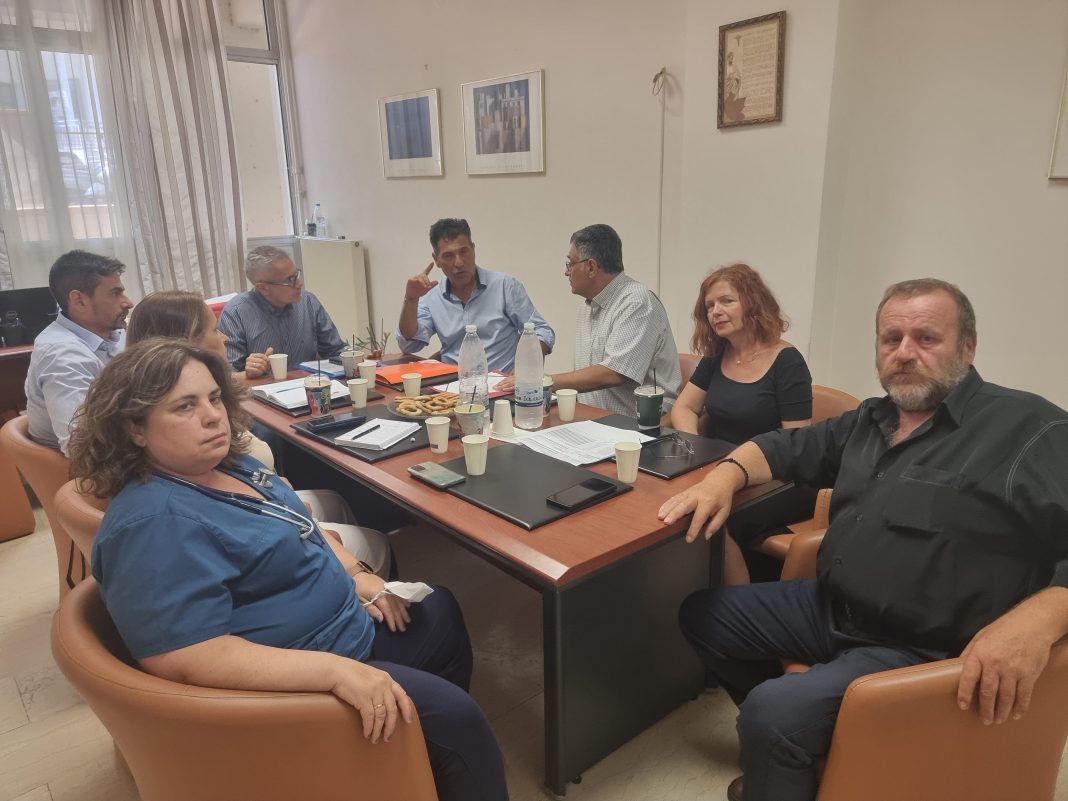 Συνάντηση εργασίας 7ης ΥΠΕ Κρήτης – Διοικητή του Γενικού Νοσοκομείου Ρεθύμνου