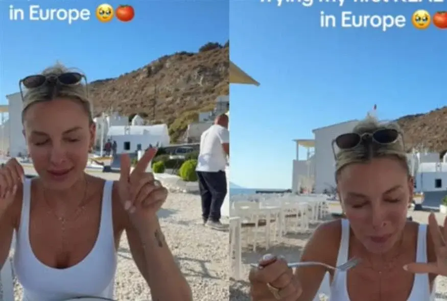 Αμερικανίδα influencer συγκλονίστηκε με την ελληνική ντομάτα: «Θέλω να κλάψω, η καλύτερη στην Ευρώπη»