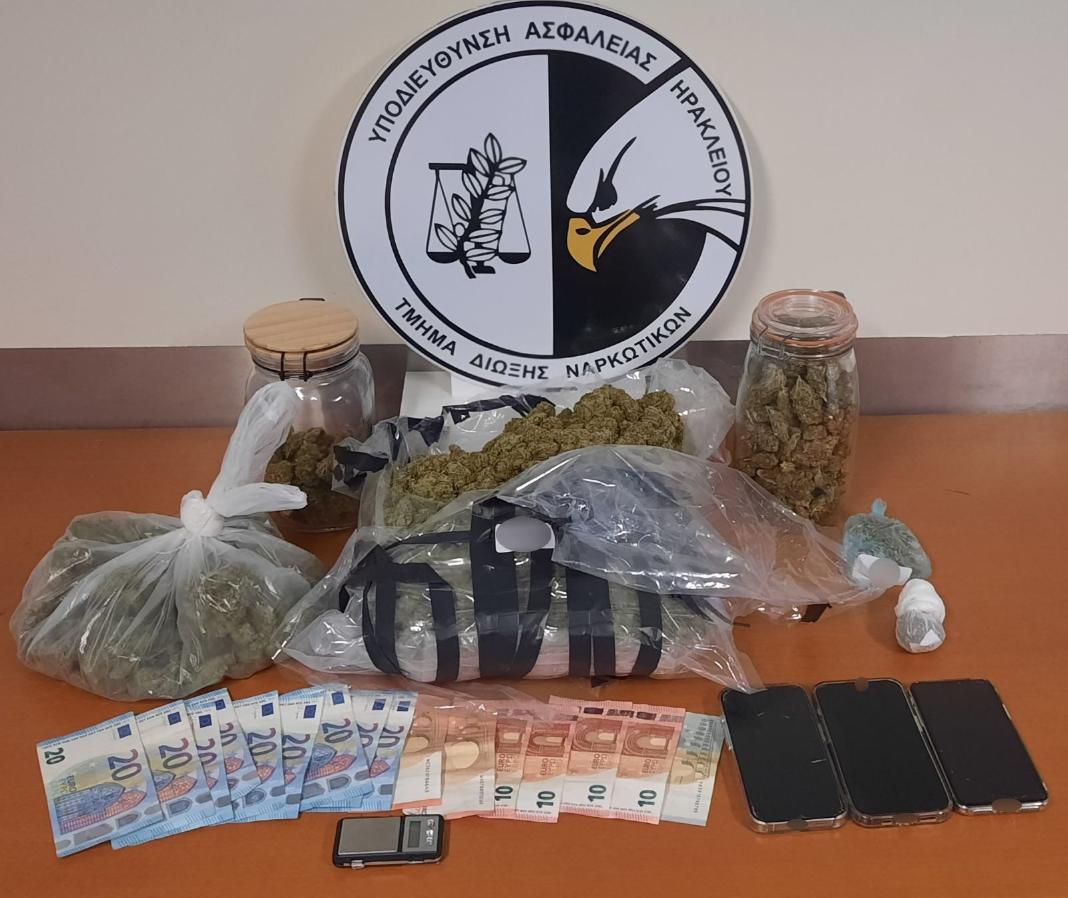 Ηράκλειο: Συνελήφθησαν με 203 γραμμάρια κάνναβης και ζυγαριά ακριβείας