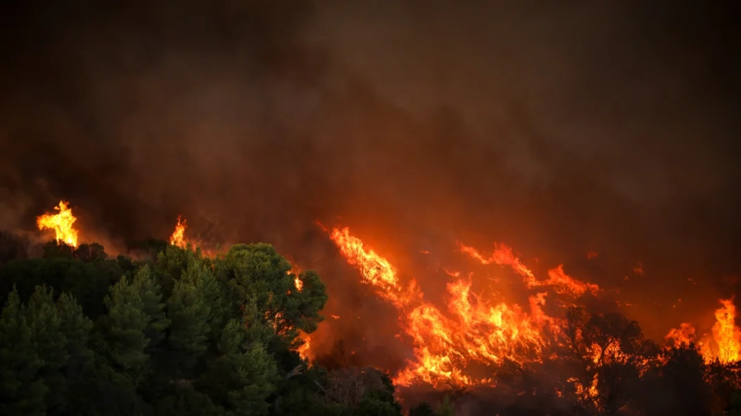 Οριοθετήθηκε η φωτιά στην Ανατολική Μάνη – Βίντεο