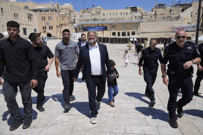 ΕΕ, ΗΠΑ, ΟΗΕ καταδικάζουν την επίσκεψη του ακροδεξιού υπουργού Μπεν-Γκβιρ στην Πλατεία των Τεμενών