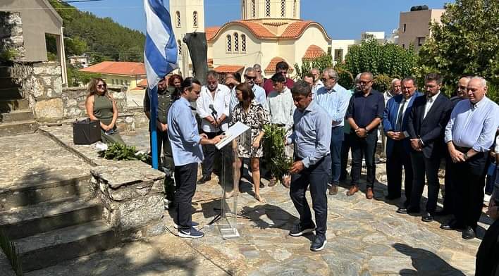 Ο Λ. Αυγενάκης στην επέτειο μνήμης των εκτελεσθέντων από τα γερμανικά στρατεύματα Κατοχής στη Δαμαστά και το Μάραθο