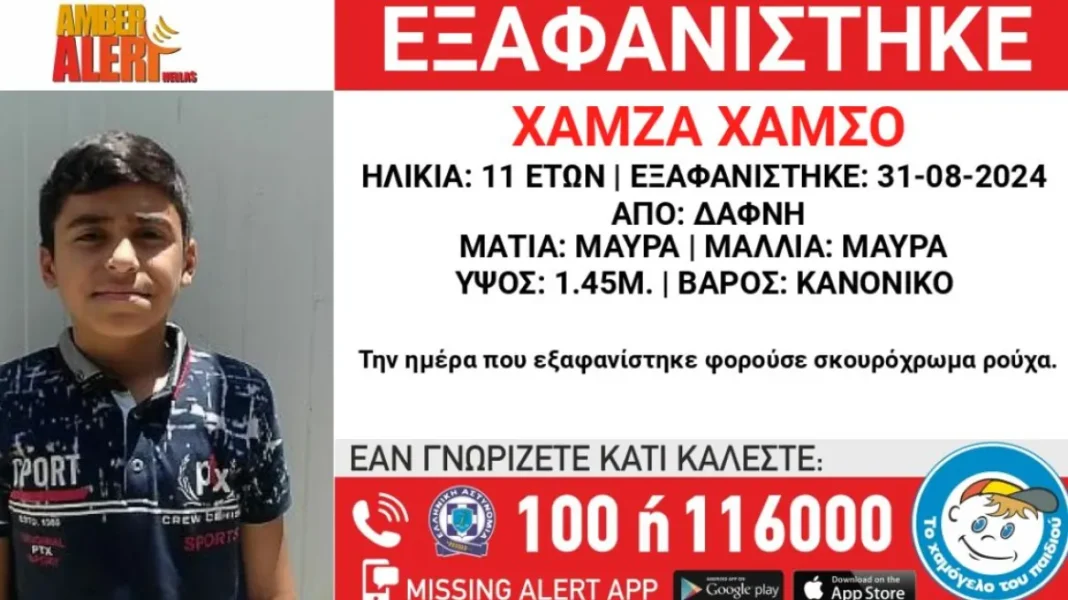 Συναγερμός για την εξαφάνιση 11χρονου